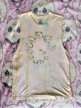 UNIF Tie-Dye Spiral Cat Tank Top